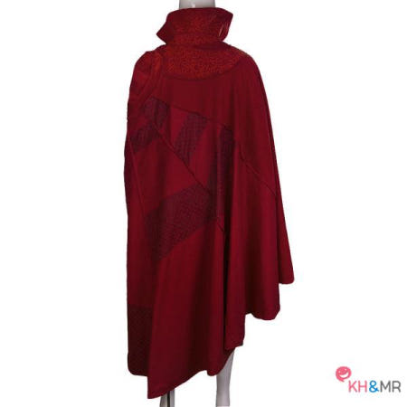 코스프레 닥터 이상한 의상 스티브 풀 세트 빨간 망토 로브 링 아가모토 목걸이의 눈 무료 할로윈 파티