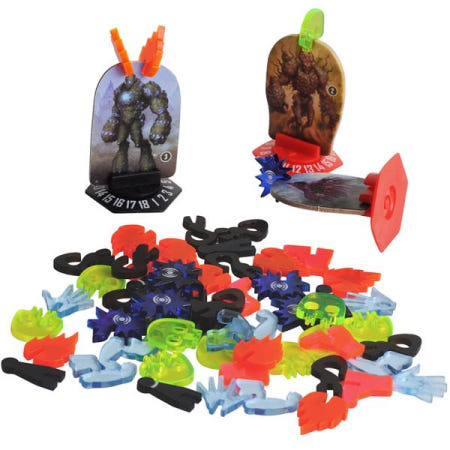 조건 토큰 60개 세트 아크릴 상태 효과 마커 omhaven Forgotten Circles Jaws of the Lion용 게임 액세서리