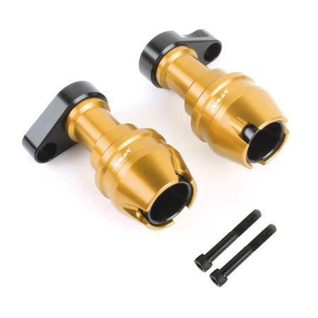 [중국][해외]야마하 호환 XMAX300 튜닝 휠 포크 머플러 배기 파이프 범퍼 배기슬라이더 2021-2025 XMAX(배기슬라이더-골드)