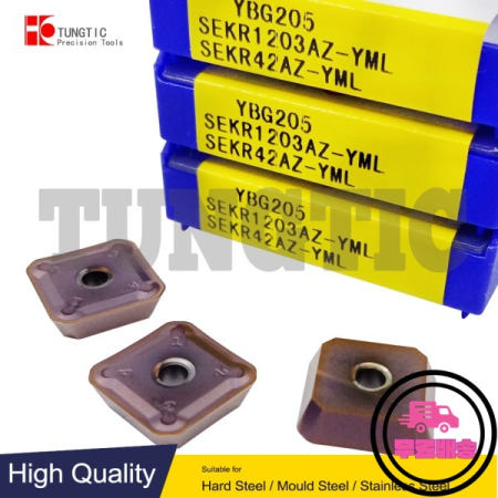 SEKR1203AZ-YML YBG205 SEKR 1203 인덱서블 밀링 절삭 공구 선반 금속