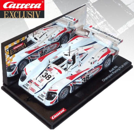 카레라 슬롯 1:24 독점 20428 아우디 R8 챔피언 레이싱 PLM 2001 No.38