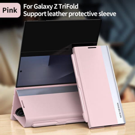 삼성 갤럭시 Z 트라이폴드 5G 비즈니스용 마법 흡착 펜 슬롯 가죽 케이스 낙하  휴대폰 커버