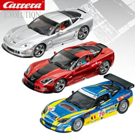 카레라 슬롯카 1:32 에볼루션 쉐보레 코르벳 C6R 27135 / 커스텀 PSI 2006 후반 체험