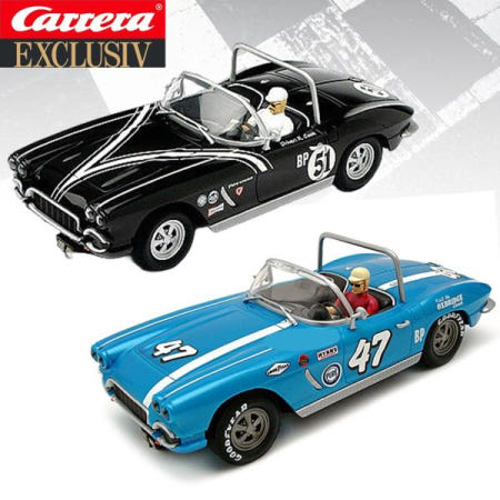 카레라 슬롯 자동차 1:24 독점 코르벳 1962 B-프로덕션 한정판 20487/20490