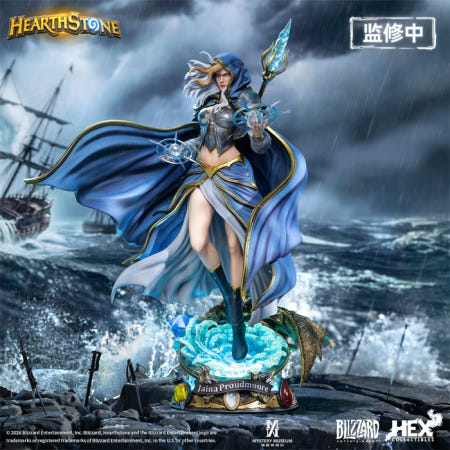 [해외](해외배송) [예약상품] HEX x BLIZZARD 콜라보레이션 하스스톤 10주년 덱 카드 한정판 장식용 모형 피규어 - WoW 제이나 프라우드무어 에디션 / 관부가세 포함