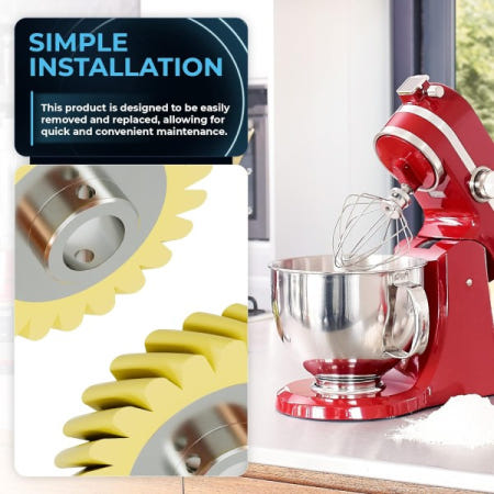 [해외]2pcs W10112253 믹서 웜 기어 교체 부품 Kitchenaid 완벽하게 적합-412897 419830 5K45SS