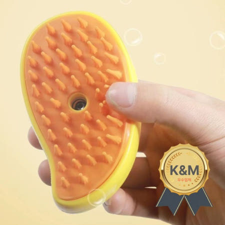 애완 동물 스프레이 마사지 빗 고양이와 개 원 클릭 안티 목욕 브러시 떠 다니는 머리카락 제거
