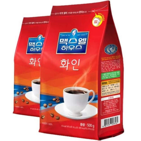 [웨스트나인협력사]서규몬 맥스웰하우스 화인 500g 2개 가루커피 자판기용커피믹스