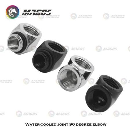 PC 수냉 90 ° 각진 피팅 남성 - 여성G1/4 스레드 여성-여성 팔꿈치 어댑터 커넥터 검정색/은색