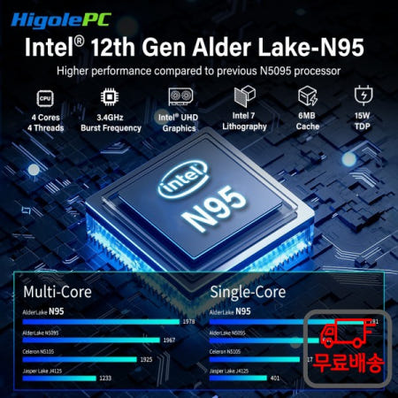 히골 F9B 프로 7인치 미니 PC 인텔 N95 윈도우 11 WiFi5 16GB 5000mAh 듀얼 2.5G LAN SIM 슬롯 노트북 데스크탑 컴퓨터