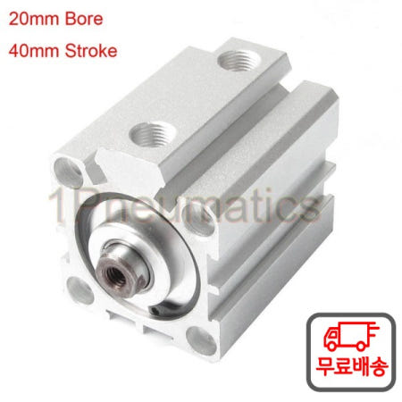 더블 액션 스트로크 푸시 인 슬롯 얇은 에어 실린더 SDA20-40 무료  2PCs/로트