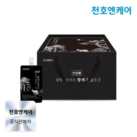 [네이버단독] 천호엔케어 고함량 지리산 침향 녹용 황제 흑염소진액 엑기스 30포, 1개