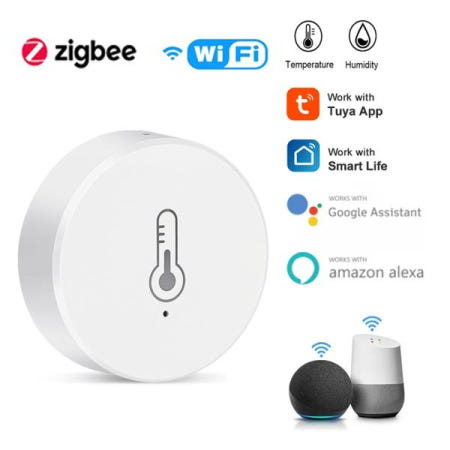 Tuya Zigbee 실시간 온도 및 센서 Alexa Google 홈 어시스턴트와 스마트 작업을 위한 실내 모니터