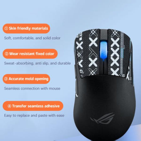 ROG Keris 2/2 Ace 무선 게이밍 마우스 그립 테이프 스티커 미끄럼 방지 땀 흡입 액세서리