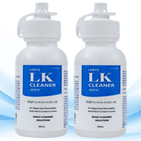LK클리너 드림렌즈세척액 하드렌즈세척액 렌즈세정액 50ml 2개