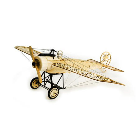 Real Hawk Fokker-E 전투기 규모 1:24 항공기 나무 단단한 DIY 조립 세트 장난감 장식품 어린이 선물