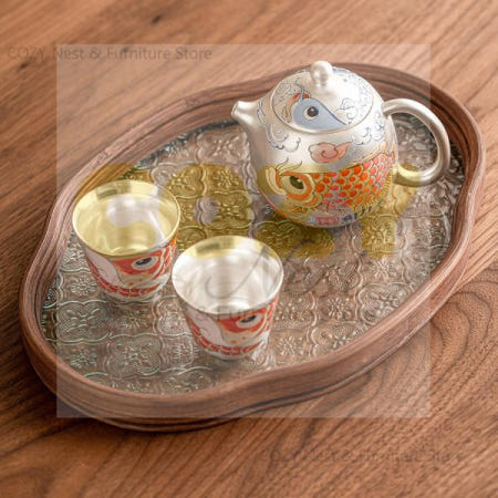 999 류인 신샹 롱나푸 티포트 차를 끓이는 용도 가정용 고급 하나의 주전자와 두 개의 컵이 포함된 선물