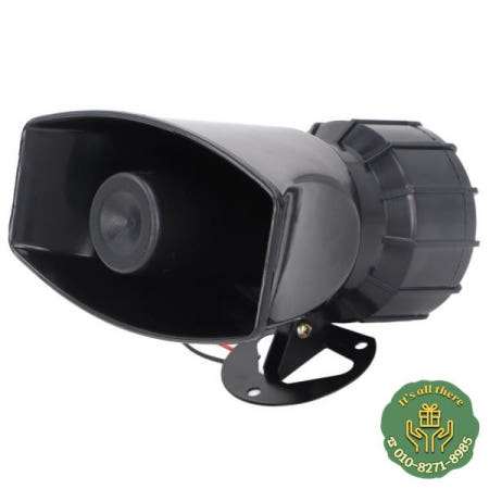 알람 경적 안정적인 주파수 사이렌 스피커 고효율 금속 브래킷 130DB 60W 공장 건설 현장용 2개의 소리