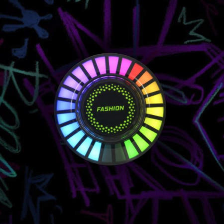 [해외]범용 LED 자동차 음성 제어 앱은 RGB 분위기 조명 아로마테라피 통풍구 리듬 픽업 램프를