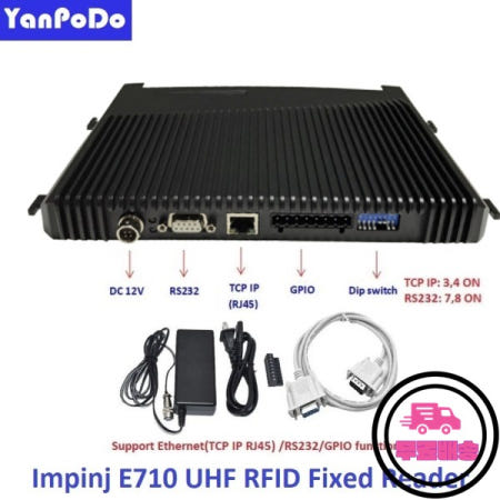얀포도 장거리 Impinj E710 칩 4/8/16포트 UHF RFID 고정 리더기 500 태그/초 무료 C/C++/Java SDK 타이밍 솔루션용