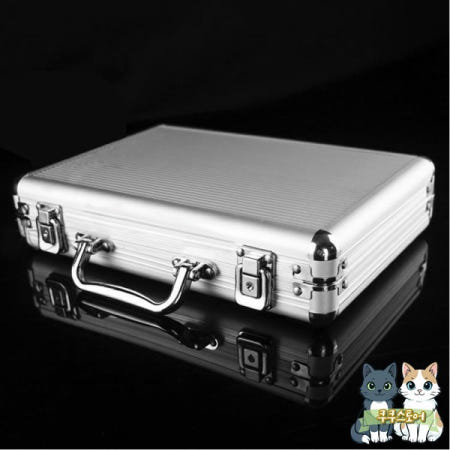 [해외]100/200Pcs 알루미늄 합금 포커 칩 케이스 휴대 카지노 컨테이너 보관 상자 독점 도박 하우스 토큰 가방