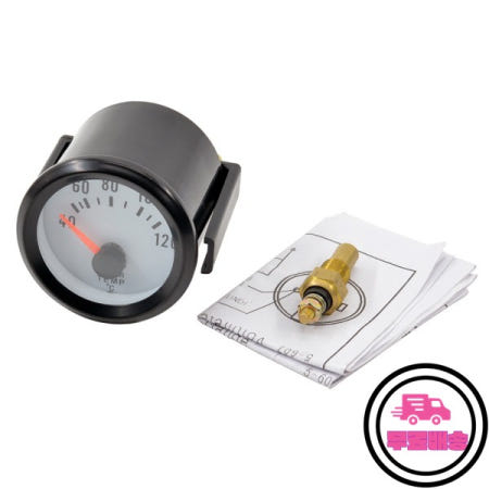 드래곤 블루 백라이트 자동차 오토바이 수온 게이지 측정기 센서 백 쉘 포함 무료  52mm 12V