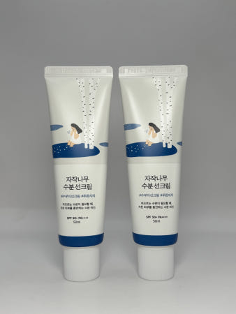 1+1 라운드랩 자작나무 수분 선크림 50ml 2개
