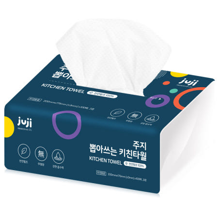 주지 뽑아쓰는 키친타올 3겹 100매, 100% 천연펄프 무형광
