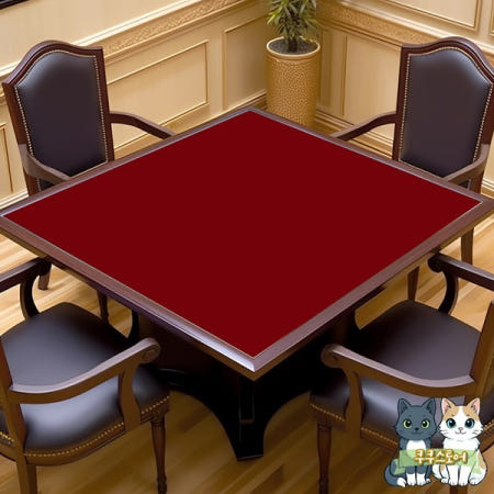 [해외]두꺼운 무소음 사각 마작 테이블보 손세탁 가능 천 패드 미끄럼 방지 포커 매트 모던 심플 스타일 홈 패브릭