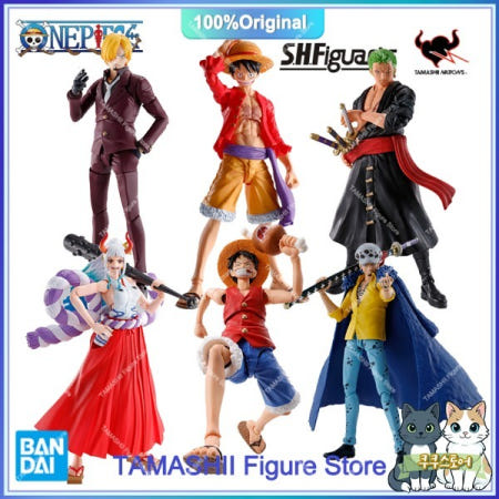 [해외]오리지널 원피스 반다이 S.H.Figuarts 야마토 고스트 아일랜드 십자군 조립 재고 있음 애니메이션 액션 피규어 박스형 모델 장난감 선물
