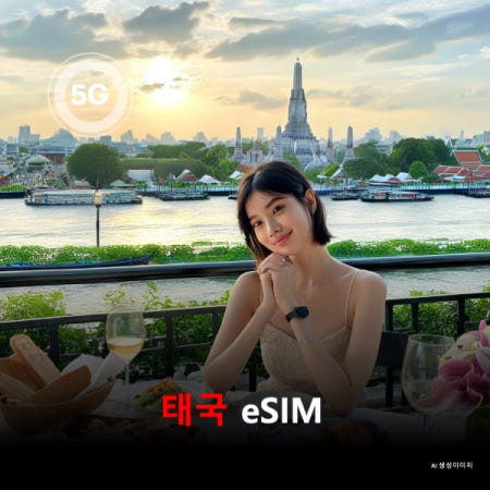 태국 이심 eSIM 데이터 전용 데일리 무제한 이심통