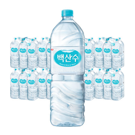 백산수 유라벨 2L, 48개
