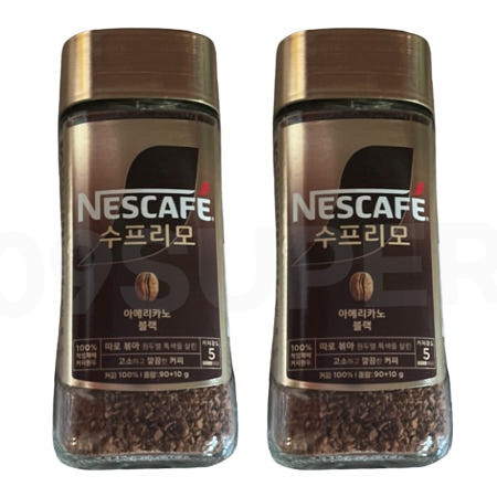 네스카페 수프리모 아메리카노 블랙 100g 2개