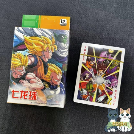 [해외]54Pcs 카드 애니메이션 드래곤 볼 Z 포커 장난감 코스프레 손오공 게임 컬렉션 상자
