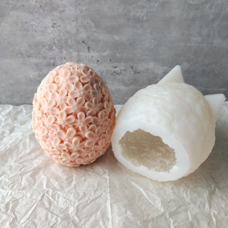 [해외]대형 조각 꽃 모양 계란 실리콘 몰드 DIY 카타란투스 볼 만들기 키트 아로마 비누 석고 레진 홈 데코레이션