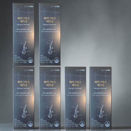 뉴트리코어 헤어그릭스 케라넷 헤어솔루션 밀리아신 28캡슐, 6개