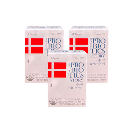 덴프스 덴마크 유산균 이야기 170mg 60캡슐, 3개