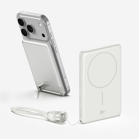 Qi2 15W 맥세이프 초슬림 고속 보조배터리 5000mAh QB510 화이트