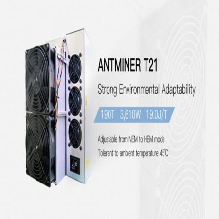 BS 2개 구매 시 무료 제공 새로운 Bitmain T21 190TH/s BTC 비트코인   채굴기 Asic PSU 3610W 포함