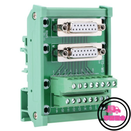 DB15-M6 DIN 레일 터미널 블록 보드 장착 인터페이스 모듈 전기 연결 부품 1188751mm  