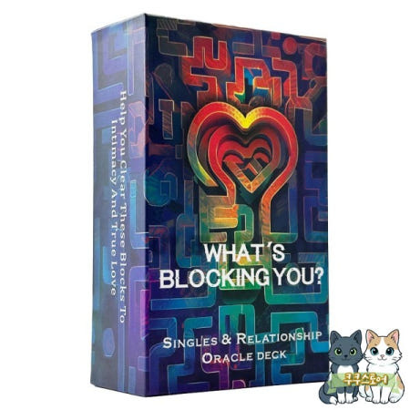 [해외]12x7 80개 블록 당신 싱글 및 관계 오라클 카드 진정한 사랑 타로 데크 게임