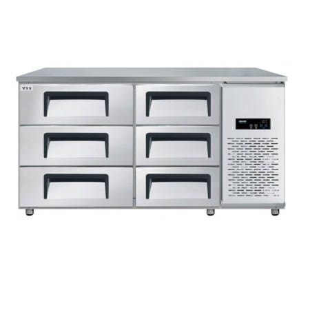 그랜드우성 간냉식 높은서랍냉장고 1500 올냉장 폭700 GWFM-150HDT