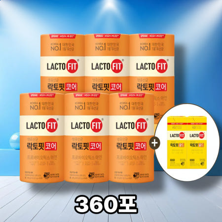 [코어 360포+골드60포] 종근당건강 락토핏 생유산균 60포, 6개