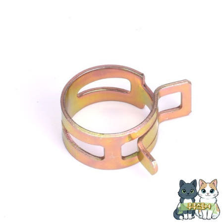 [해외]10Pcs 5MN 망간 강철 아연 도금 스프링 호스 클램프 내부 직경 4mm-22mm 무차별 대입 탄성 버클 물 파이프 후프