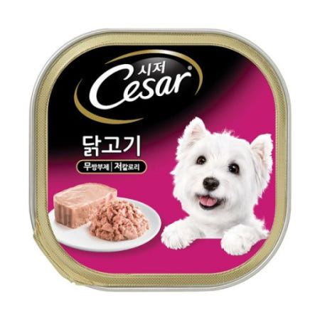 시저 캔 닭고기, 100g, 12개