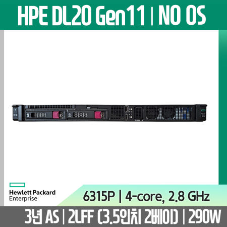 HP 서버 DL20 GEN11 2LFF 6315P 16G 8T NoOS 290W 서버컴퓨터