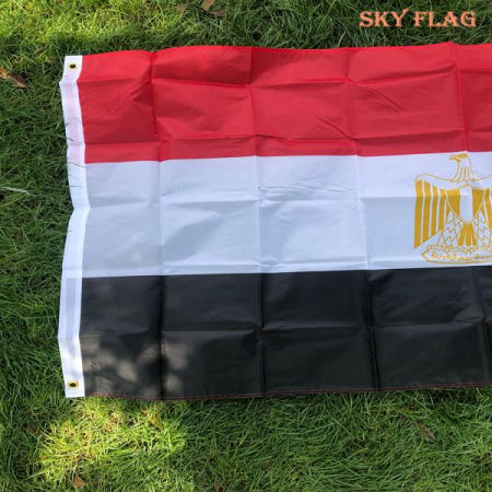 [해외]SKY FLAG 무료  EG 이집트 국기 90x150cm 고품질 양면 인쇄 폴리 에스터 장식