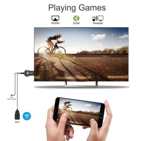 [해외]Anycast M9 Plus 2.4G 1080P 무선 DLNA AirPlay HDMI TV 스틱 Wifi 디스플레이 동글 수신기 지원 Google