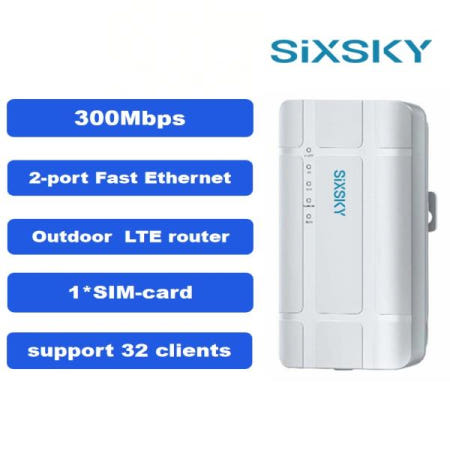 2025형  300Mbps 4G LTE 야외용 라우터 IP65 방수 SIM 카드 슬롯 탑재 WiFi 리피터 빌라 농장용 장거리 커버리지