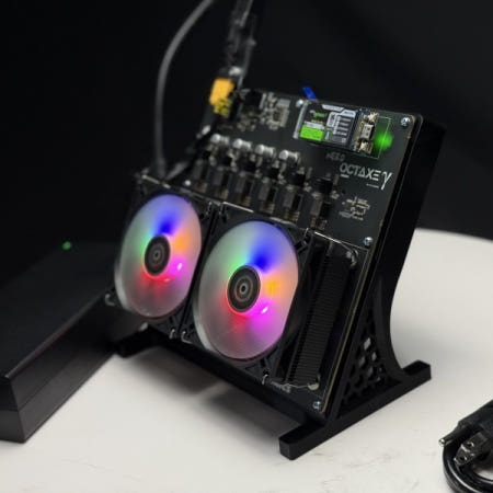 2026년 인기 판매 NerdOctaxe 3.1 12 TH/s 240W 고해시율 ASIC 솔로 마이너 (비트코인 및 암호화폐용)